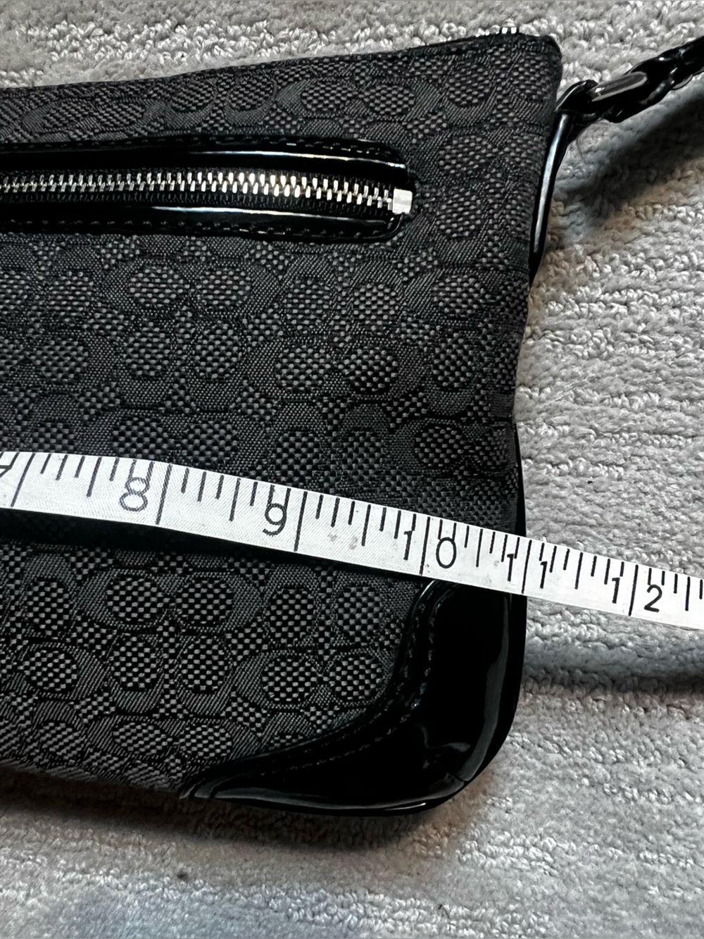 Coach Black Signature Jacquard Crossbody Bag - Picture 6 of 9